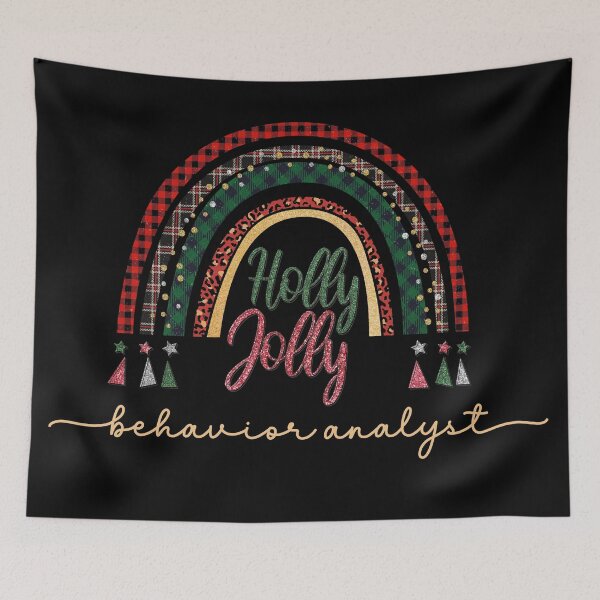 Item preview, Behavior Analyst Merry Jolly Kind Christmas Design for BCBA designed and sold by VisionaryABA.