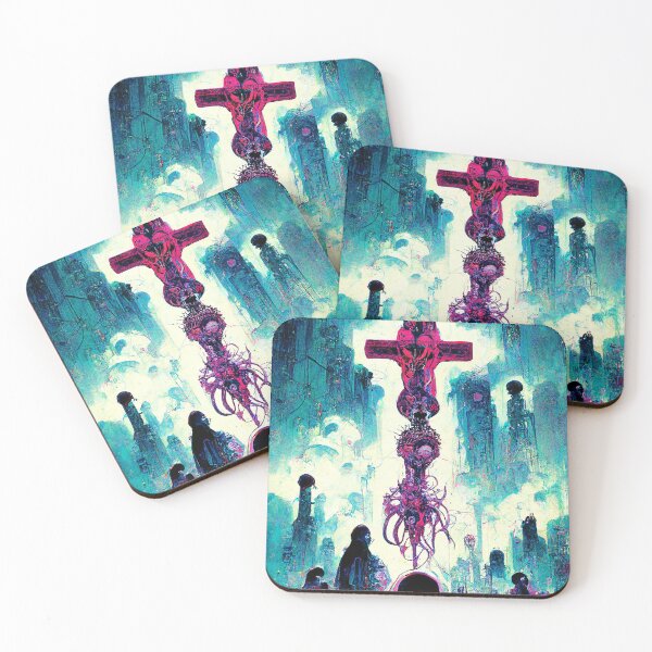 Item preview, Apocalyptic Religion -  Tecno Noir Cyber Punk Demon Hunter designed and sold by esotericorigins.