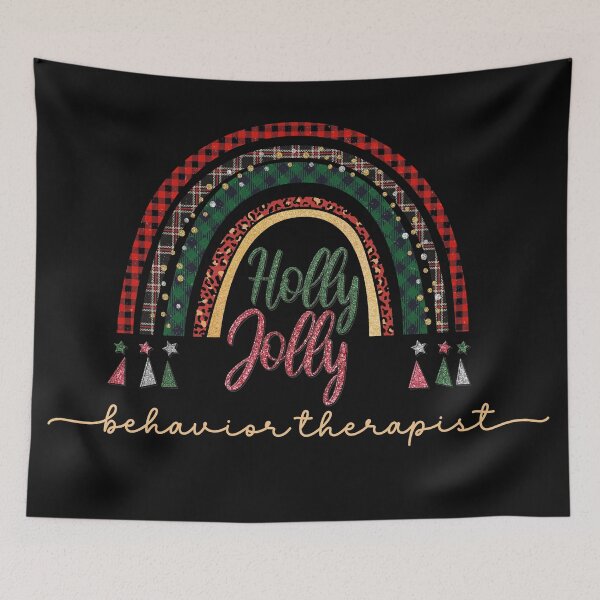 Item preview, Behavior Therapist Merry Jolly Kind Christmas Design for RBT, Registered Behavior Technician designed and sold by VisionaryABA.