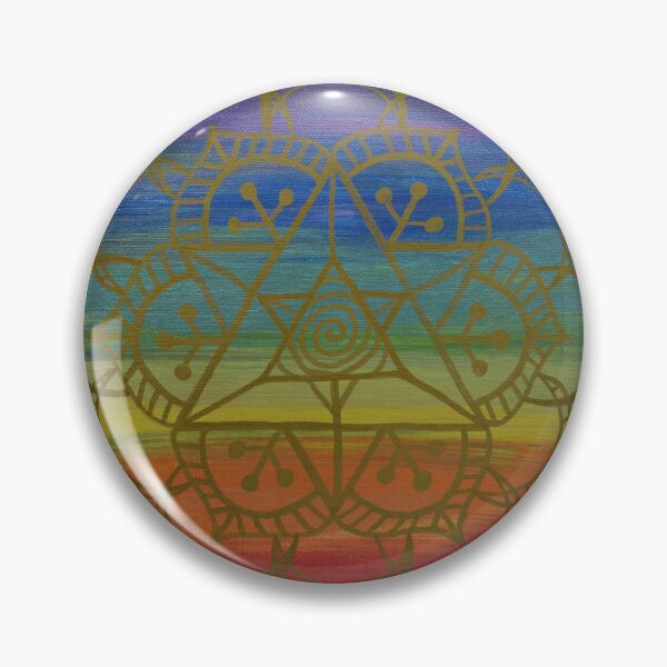 Item preview, REJUVENATION MANDALA ~ SACRED GEOMETRY FOR THE SOUL~ CHAKRA COLORS designed and sold by Ann Chatfield.