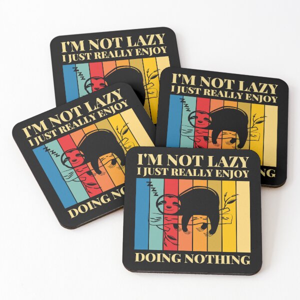 Item preview, I'm Not Lazy I Just Really Enjoy Doing Nothing vintage sloth lovers designed and sold by Kezichy.