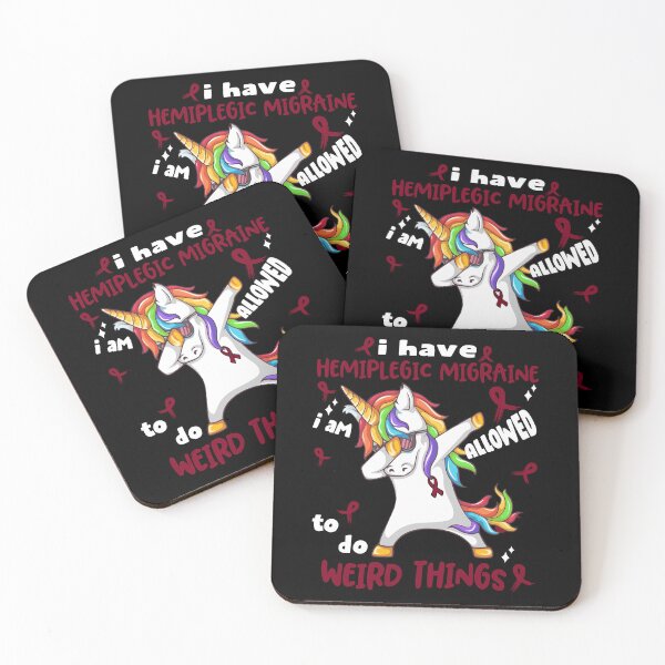 Item preview, Hemiplegic Migraine Awareness Funny I have Hemiplegic Migraine i'm allowed to do Weird Things! designed and sold by JanetShop809.