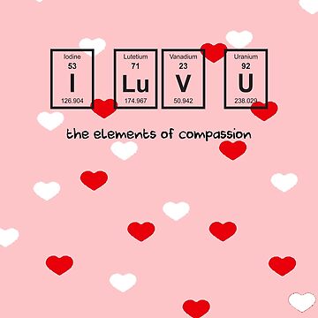 I Lv U [I Love You Chemical Elements] Ornament (Ro