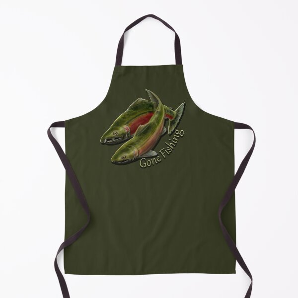 Item preview, Gone Fishing Coho Salmon Fish Art designed and sold by ArtistKimHunter.