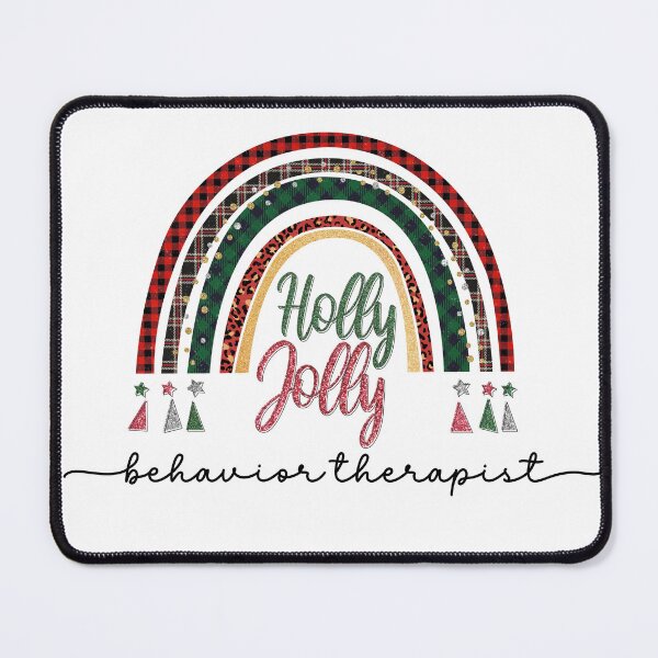 Item preview, Holly Jolly Behavior Therapist Christmas Design for RBT, Registered Behavior Technician designed and sold by VisionaryABA.