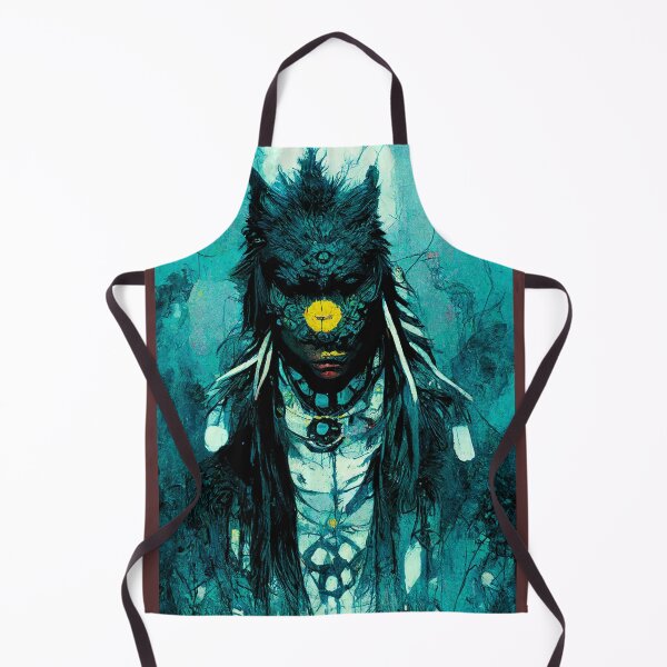 Item preview, Wolf Shaman Tecno Noir Cyber Punk Demon Hunter designed and sold by esotericorigins.