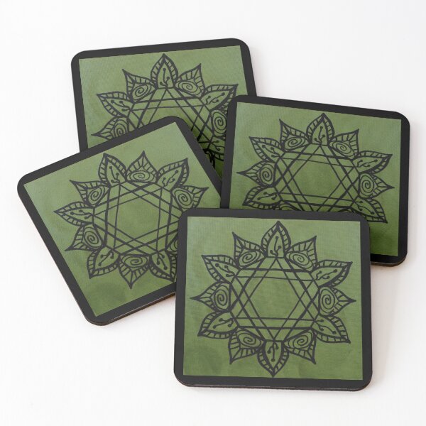Item preview, FORGIVE YOURSELF MANDALA ~ SACRED GEOMETRY FOR THE SOUL~ GREEN designed and sold by Ann Chatfield.