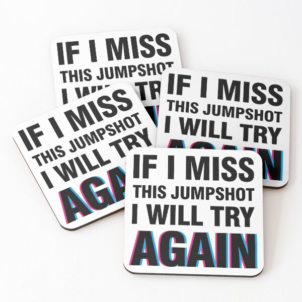 Item preview, If i miss this jumpshot i will try again glitch black text designed and sold by bolkibox.