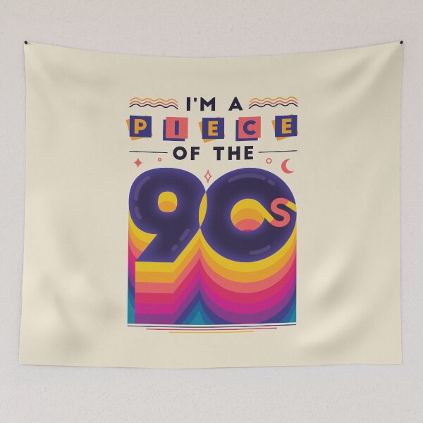 Item preview, I'm A Piece Of The 90s - Essential 90s Vintage T-shirt Design designed and sold by YABODesigns.