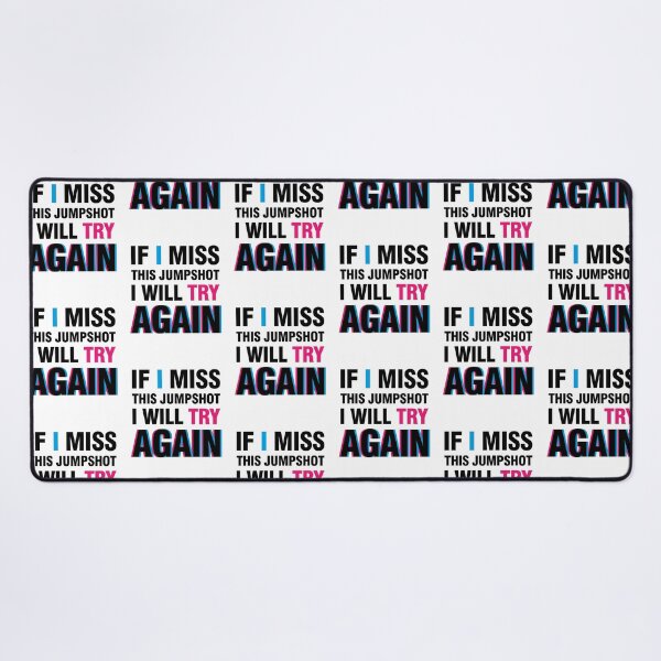 Item preview, If i miss this jumpshot i will try again glitch black text designed and sold by bolkibox.