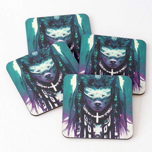 Item preview, Trixter Shaman Tecno Noir Cyber Punk Demon Hunter designed and sold by esotericorigins.