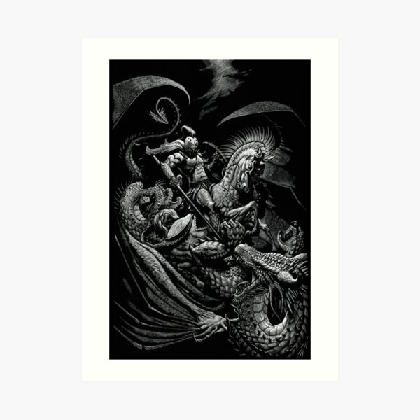 St. George and the Dragon Art Print