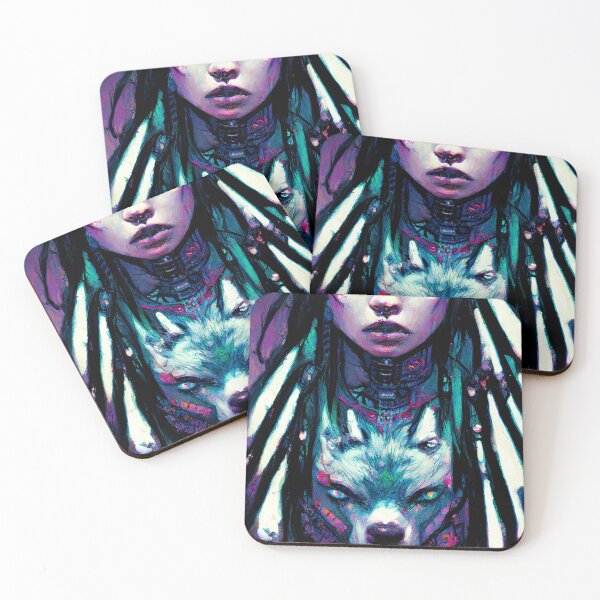 Item preview, Princess Fox Spirit Tecno Noir Cyber Punk Demon Hunter designed and sold by esotericorigins.
