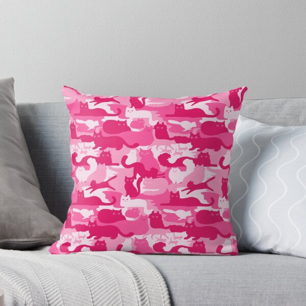 Item preview, Pink Camouflage Cats Pattern Cute Camo Kitties designed and sold by Jenn Inashvili.