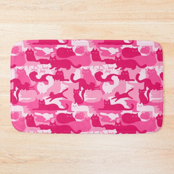 Item preview, Pink Camouflage Cats Pattern Cute Camo Kitties designed and sold by Jenn Inashvili.