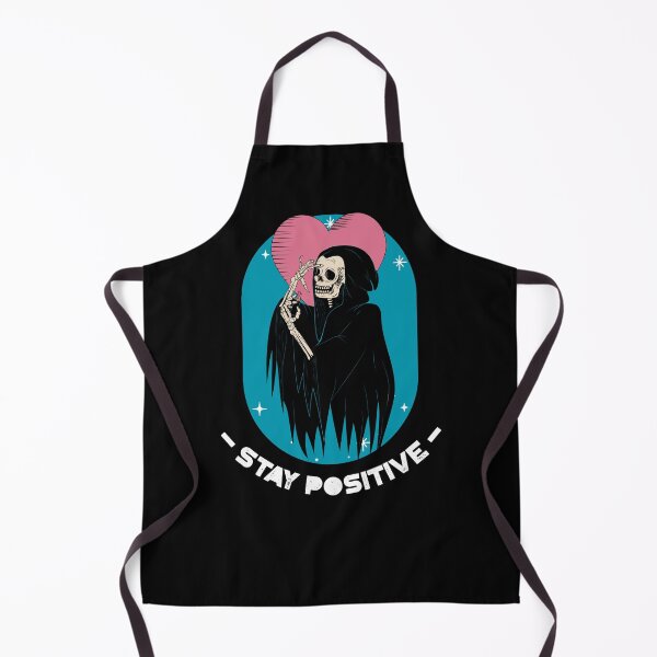 Item preview, Stay Positive Heart Grim Reaper Dark Humor Sarcasm designed and sold by Alladin7.