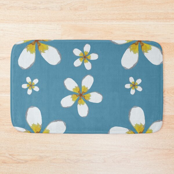 Item preview, Plumeria Floral Pillow, by DAM Creative, designed and sold by DAM Creative ⭐⭐⭐⭐⭐.