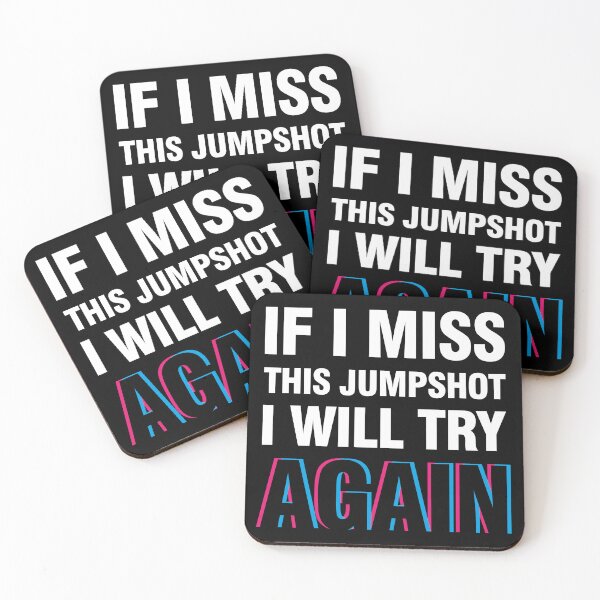 Item preview, If i miss this jumpshot i will try again glitch black text designed and sold by bolkibox.