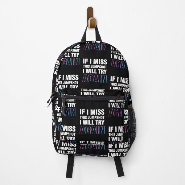 Item preview, If i miss this jumpshot i will try again glitch black text designed and sold by bolkibox.