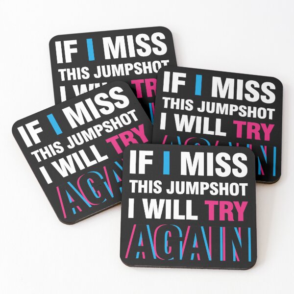 Item preview, If i miss this jumpshot i will try again glitch black text designed and sold by bolkibox.