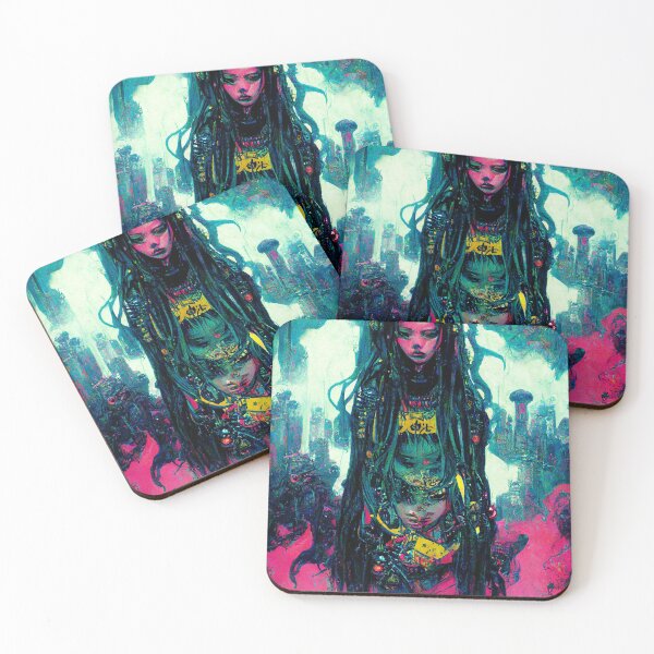 Item preview, Psychic Cyber Pirate Samurai  Tecno Noir Cyber Punk Demon Hunter designed and sold by esotericorigins.