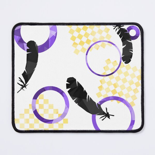 Item preview, Sparkly Nonbinary Feathers on White designed and sold by SchwarzEzri.