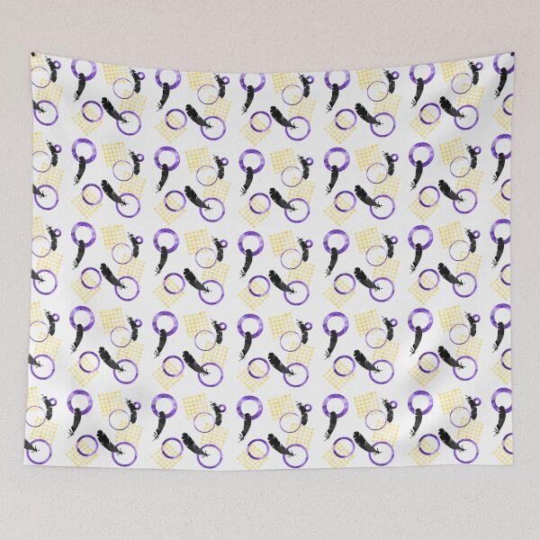 Item preview, Sparkly Nonbinary Feathers on White designed and sold by SchwarzEzri.