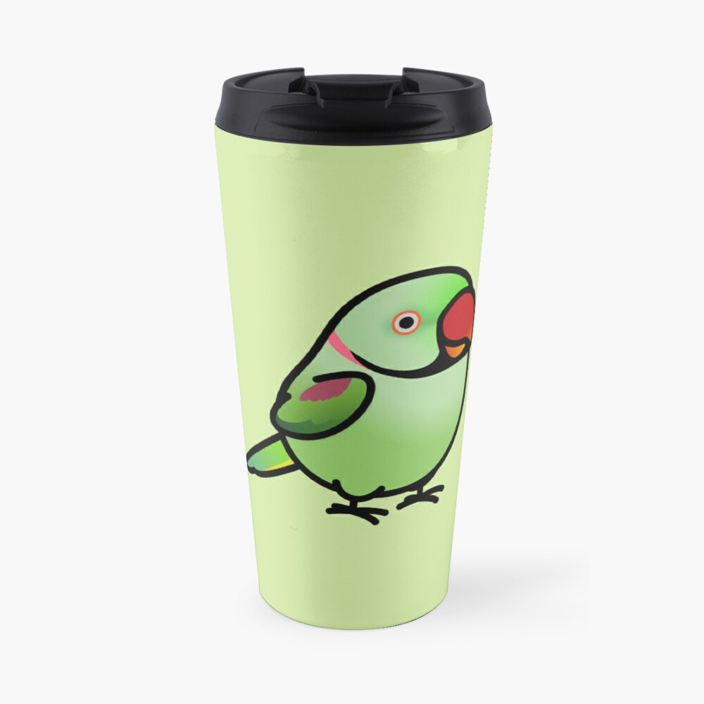 Chubby Alexandrine Indian Ringneck Parakeet Travel Coffee Mug