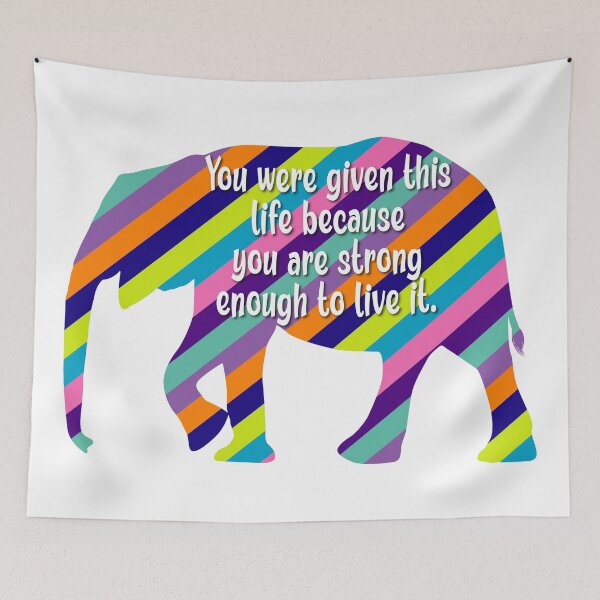 Item preview, You were given this life because you are strong enough to live it designed and sold by Lezbo1986.