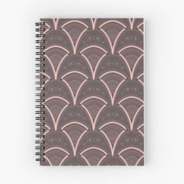 Item preview, Art Deco Pink Monochrome Shell Pattern Flowers 3.0 designed and sold by Old Urban Farmhouse Design Studio.