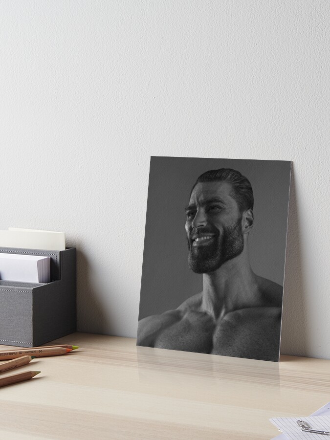 Minimal Giga Chad | Art Board Print