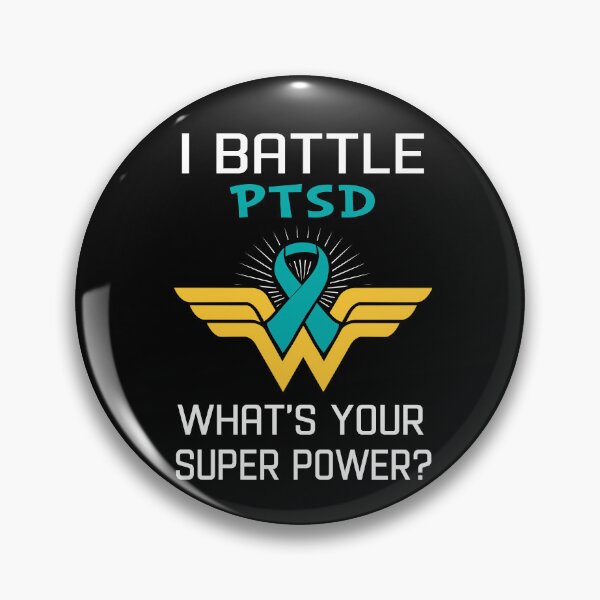 Item preview, I Battle PTSD What's Your Super Power Support PTSD Warrior Gifts  designed and sold by Sabfit.