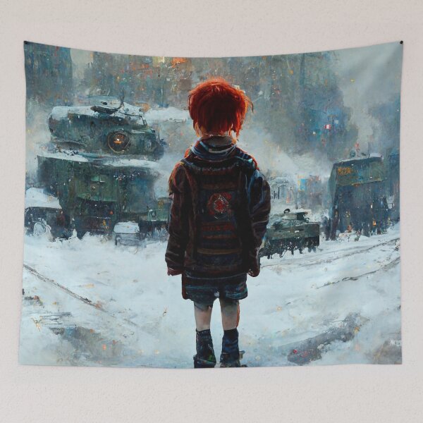 Item preview, Punk Ginger Boy Standing in Front of a Cold War designed and sold by SingularityGeek.