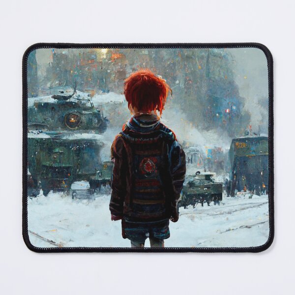 Item preview, Punk Ginger Boy Standing in Front of a Cold War designed and sold by SingularityGeek.