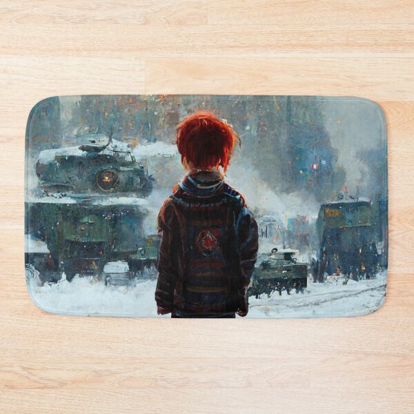 Item preview, Punk Ginger Boy Standing in Front of a Cold War designed and sold by SingularityGeek.