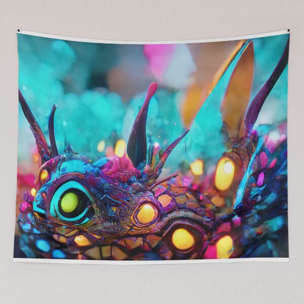 Item preview, Hyperrealist otherworldly fantasy baby dragon designed and sold by ArtbyACcreative.