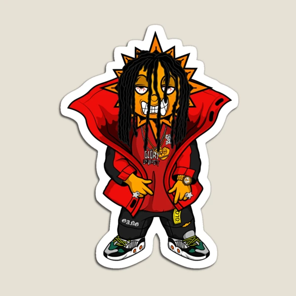 GLO GANG CHIEF KEEF FULL CHARACTER ALMIGHTY SOSA GLORYBOYZ Magnet for Sale  by undergroundfanz