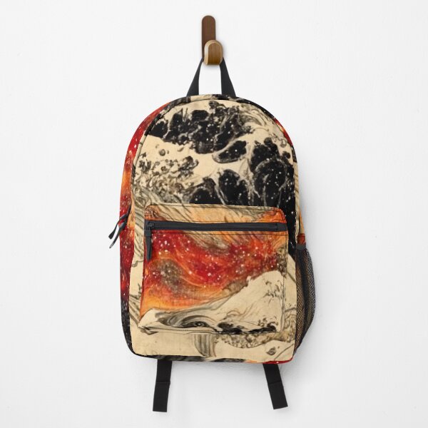 Item preview, Great Wave off Kanagawa Burning in the Galaxy designed and sold by SingularityGeek.