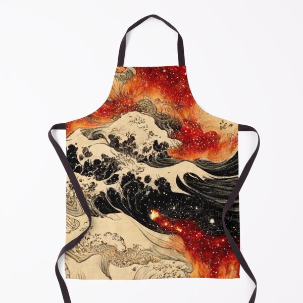 Item preview, Great Wave off Kanagawa Burning in the Galaxy designed and sold by SingularityGeek.