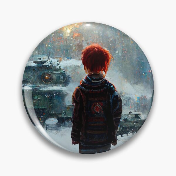 Item preview, Punk Ginger Boy Standing in Front of a Cold War designed and sold by SingularityGeek.