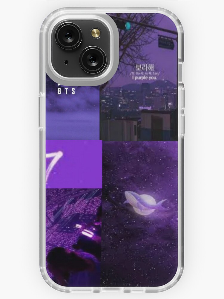 BTS OT7 purple aesthetic iPhone Case for Sale by Journeycoco