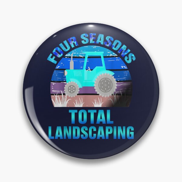 Item preview, 4 Seasons Total Landscaping Vintage For Gardeners Farmers Design T-Shirt designed and sold by mryan78.