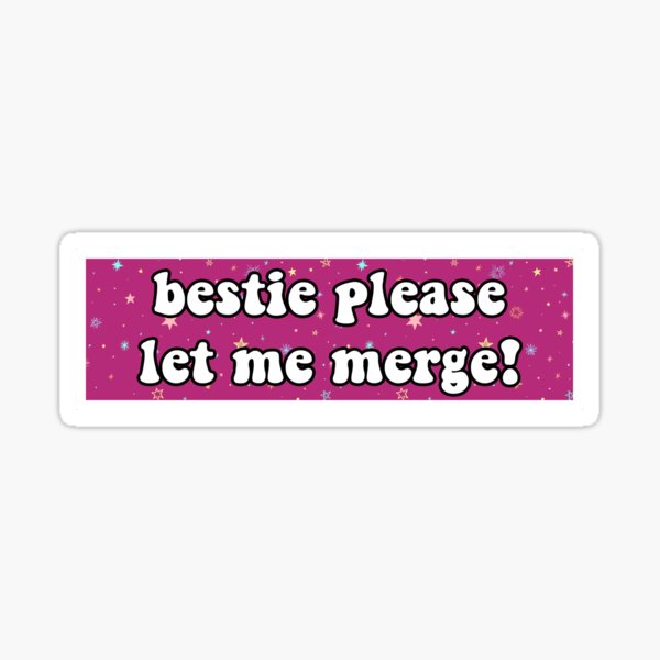  PentaPrinting Warehouse Please Let Me Merge Before I Cry Funny  Car Bumper Decal Sticker 6 Wide (White) : Sports & Outdoors