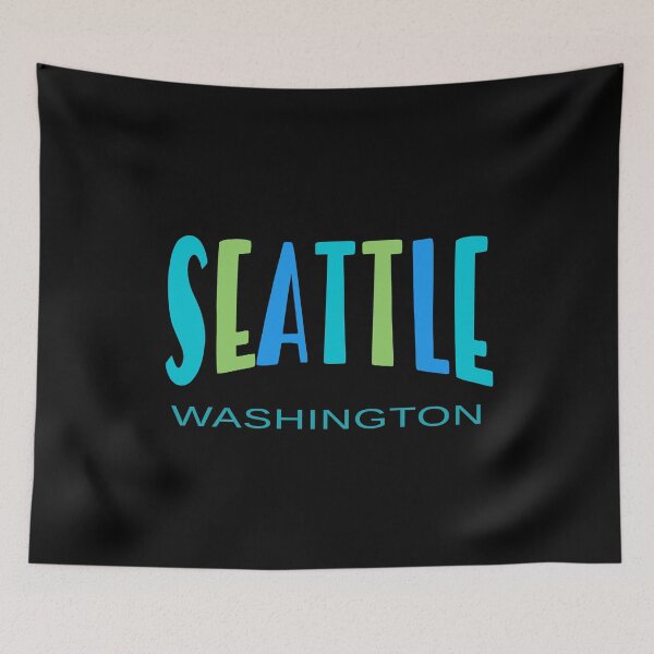 Item preview,  Cool SEATTLE WASHINGTON Blue and Green designed and sold by Greenbaby.