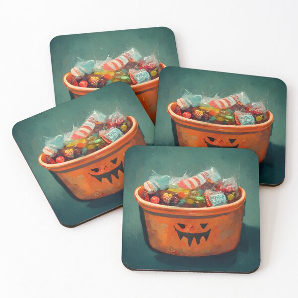 Item preview, Trick or Treat Halloween Pumpkin Candy Bucket designed and sold by MythicPrompts.
