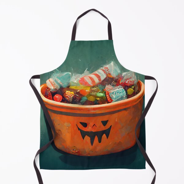 Item preview, Trick or Treat Halloween Pumpkin Candy Bucket designed and sold by MythicPrompts.