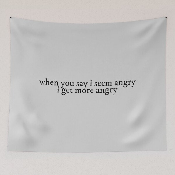 Item preview, when you say i seem angry i get more angry mad woman Lyrics Taylor Swift designed and sold by BoldNFresh.