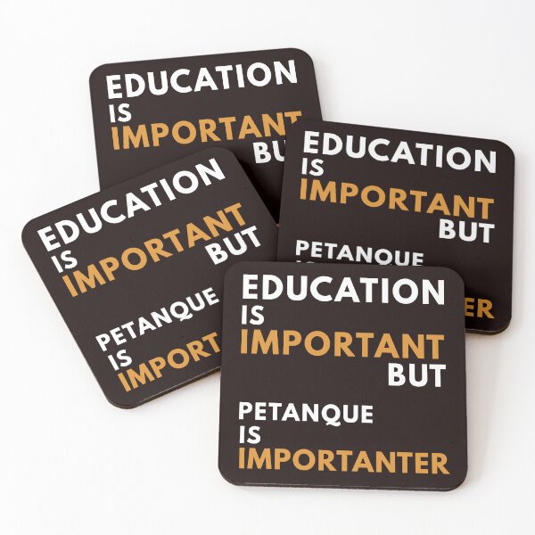 Item preview, Petanque And Education, Funny Petanque, Petanque Boule Bocce Player Funny Saying designed and sold by Aerial Addicts.