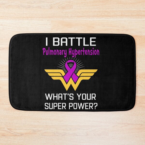 Item preview, I Battle Pulmonary Hypertension What's Your Super Power Support Pulmonary Hypertension Warrior Gifts  designed and sold by Sabfit.