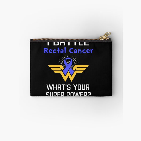 Item preview, I Battle Rectal Cancer What's Your Super Power Support Rectal Cancer Warrior Gifts  designed and sold by Sabfit.